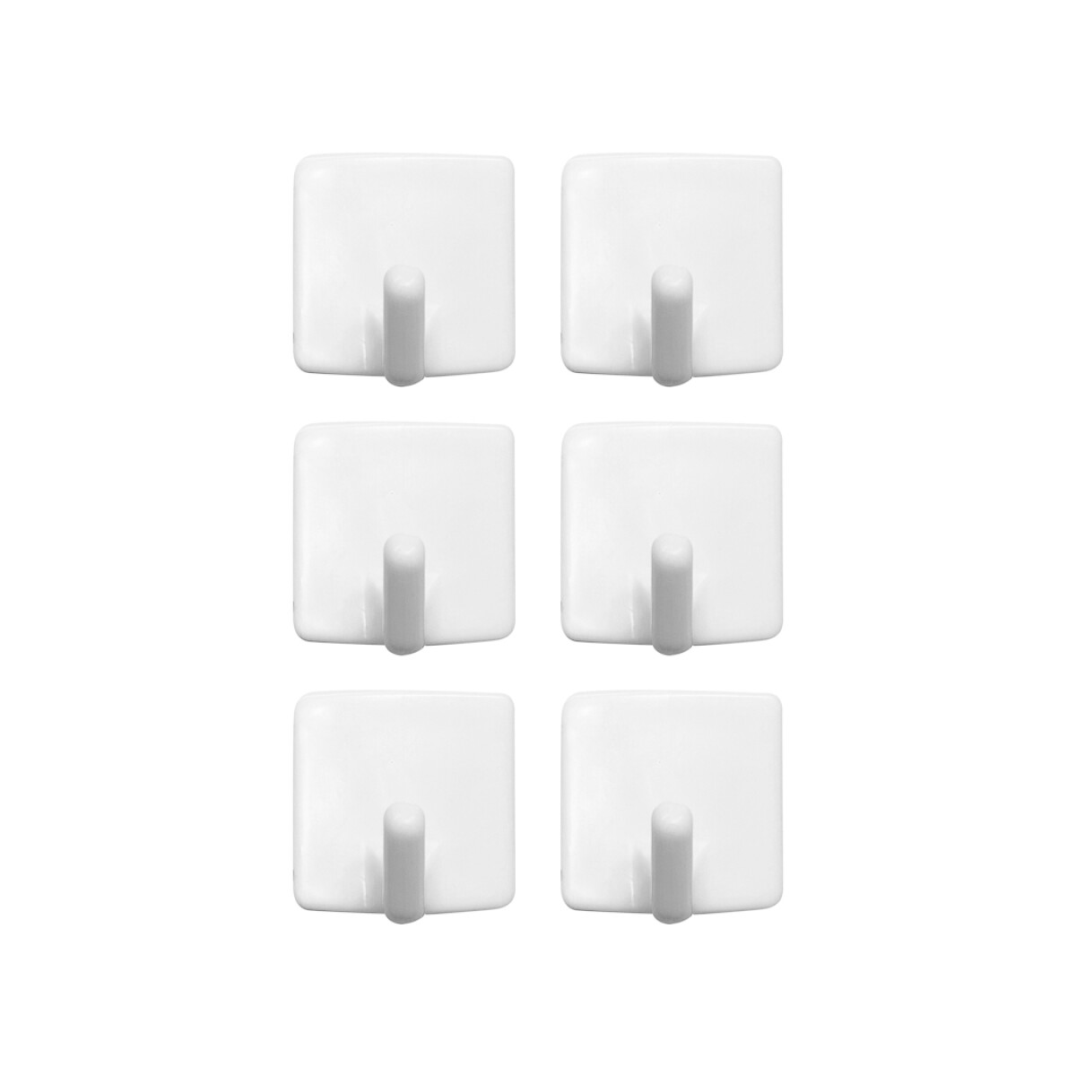 Percha adhesiva 6pcs 