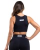 Top deportivo negro con blanco By La Bellamafia U