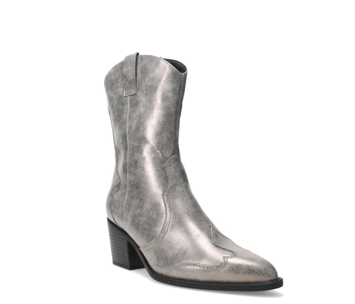 Botas de Mujer Miss Carol LITER tejana media Plateado