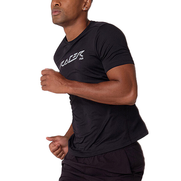 Fila remera reflective core run negro Hombre Negro