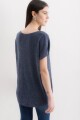 Blusa Athenia Azul Lurex