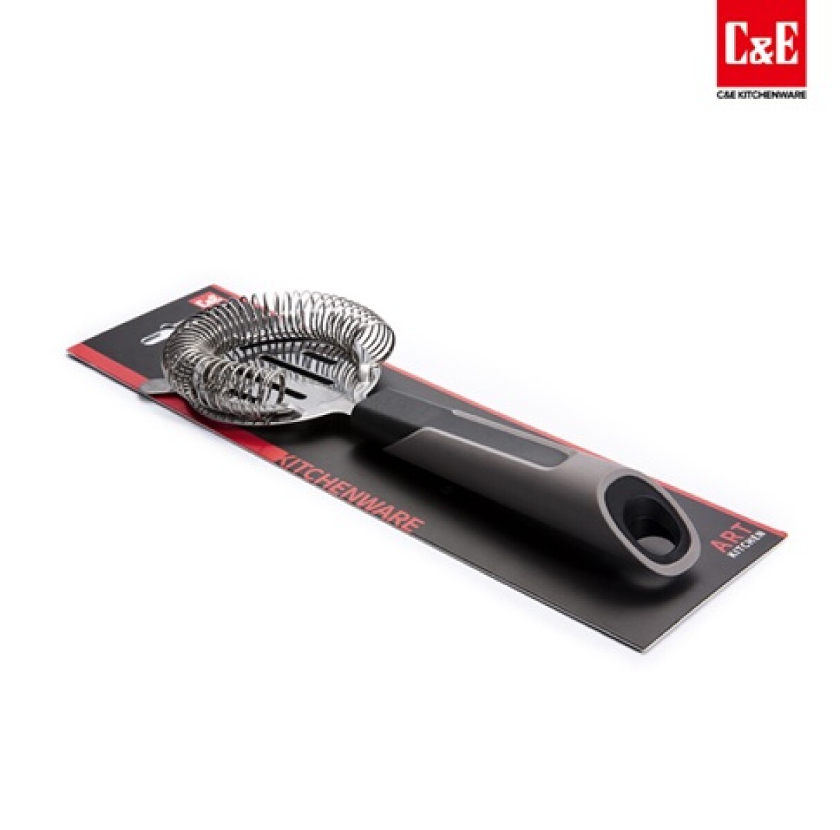 Colador Coctelería Acero Inoxidable Mango Silicona C&E 