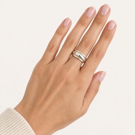Anillo Odette - Plata y Oro Anillo Odette - Plata y Oro