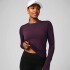 Polo Manga Larga Feather Tech+ Long-Sleeve Top Mujer Oxblood