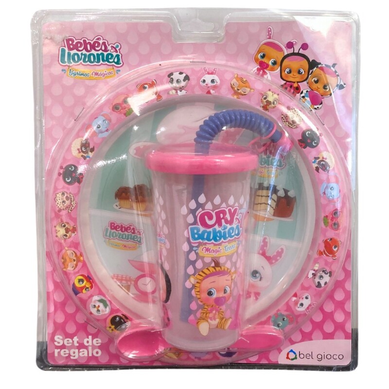 Plato + Vaso Sport Cry Babies BLISTER PLATO + VASO SPORT CRY BABIES