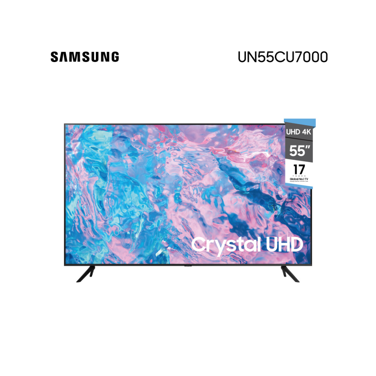 Smart TV Samsung LED UHD 4K 55" SAUN55CU7000 