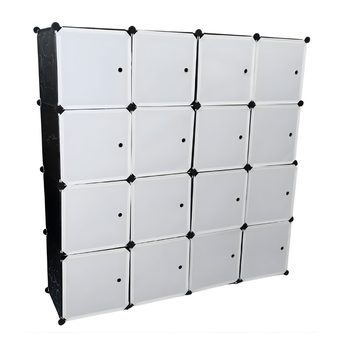 Armario de Plástico Lumax 16 Compartimentos Portátil - Blanco 