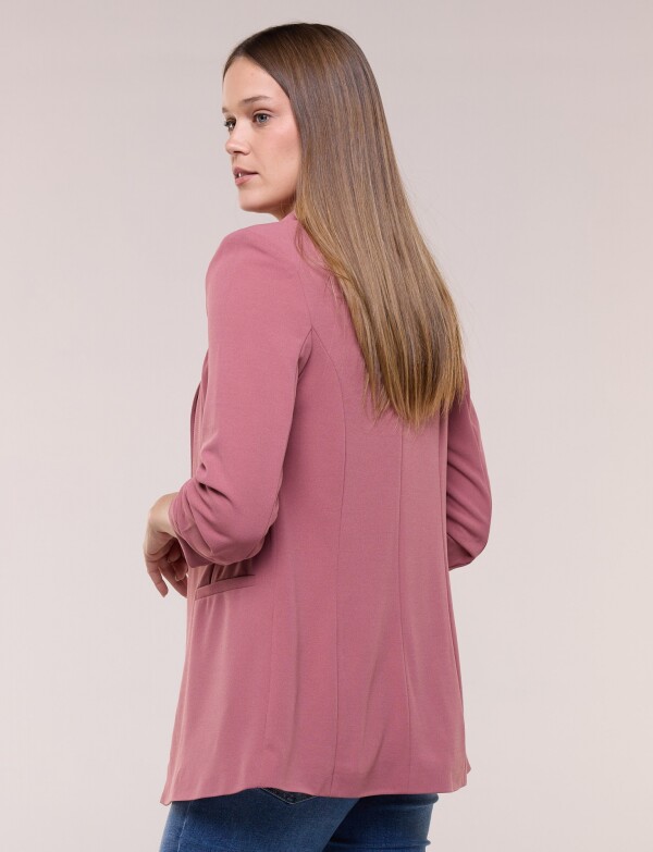 Blazer Crepe Manga Fruncida ROSA
