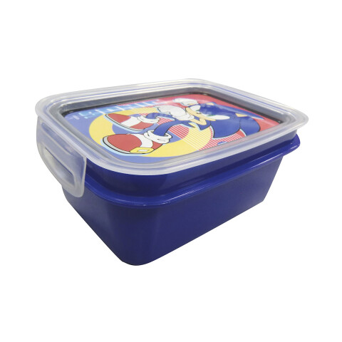 Pote Plástico Sonic Con Traba y División 850 ml AZUL