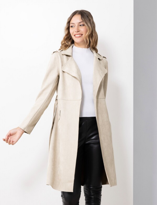 Chaqueta Suede BEIGE CLARO