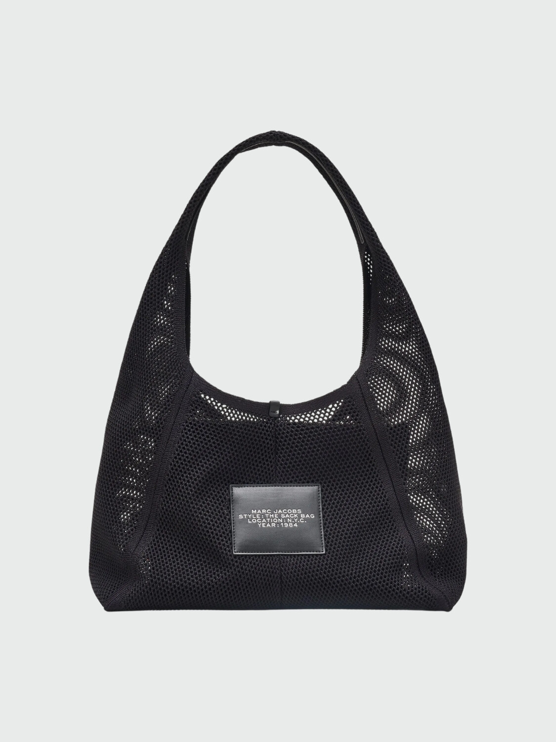 THE DAISY CROCHET SACK BAG Negro Estampado