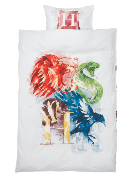 Juego funda nórdica HARRY POTTER 155x220 bl Juego funda nórdica HARRY POTTER 155x220 bl