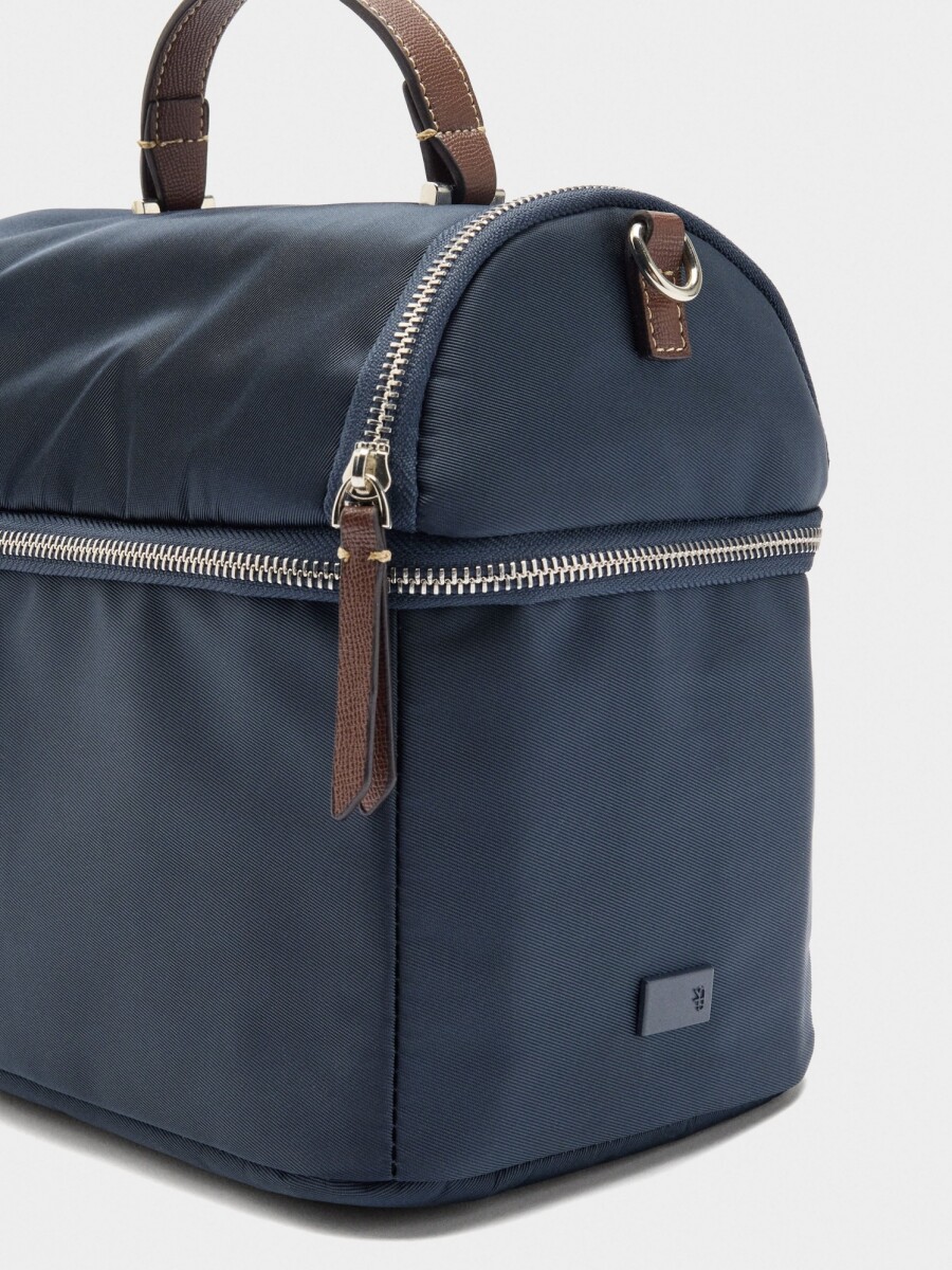 Bolsa Porta-Alimentos Lisa De Nylon azul-marino