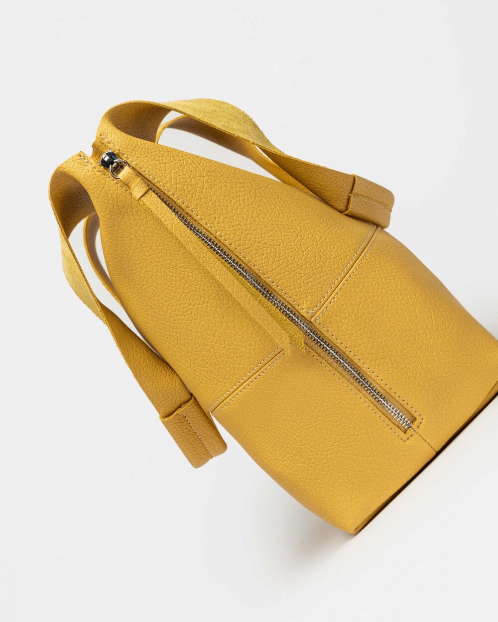 Shopper Amalfi en efecto cuero graneado Beige