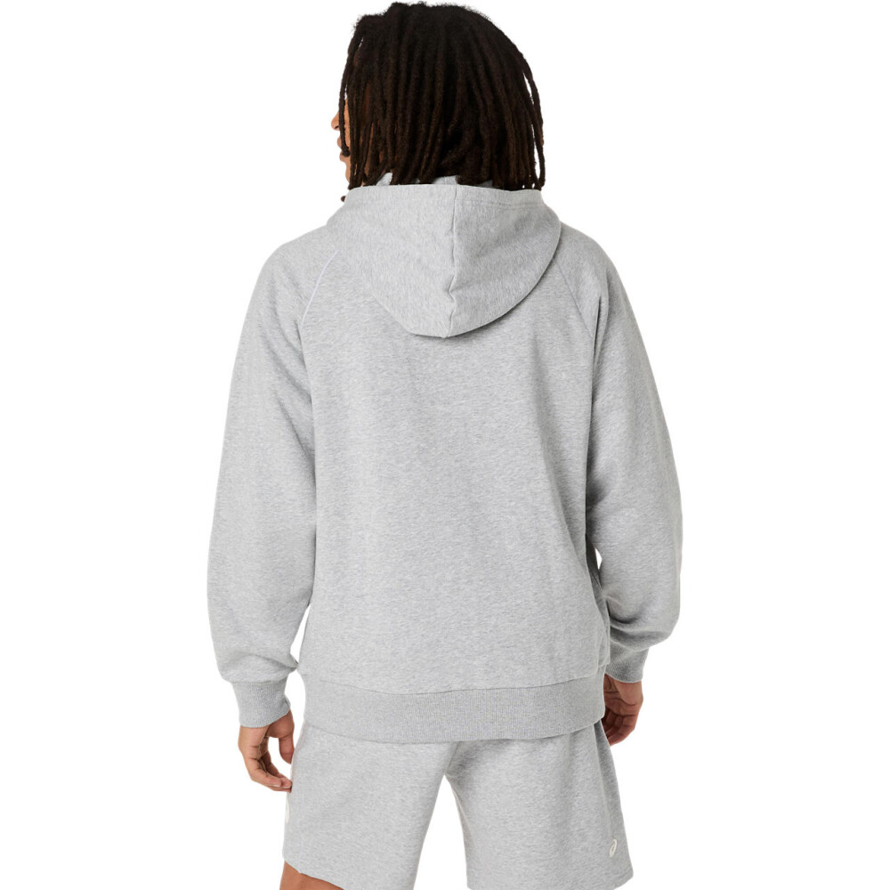 Hoodies Training Asics Logo Fleece Full Zip Hoodie Hombre Grey Heather