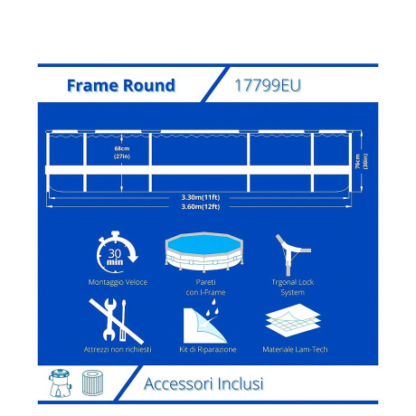 Piscina Jilong Estructural 6125 L 360X76cm C/ Filtro Piscina Jilong Estructural 6125 L 360X76cm C/ Filtro