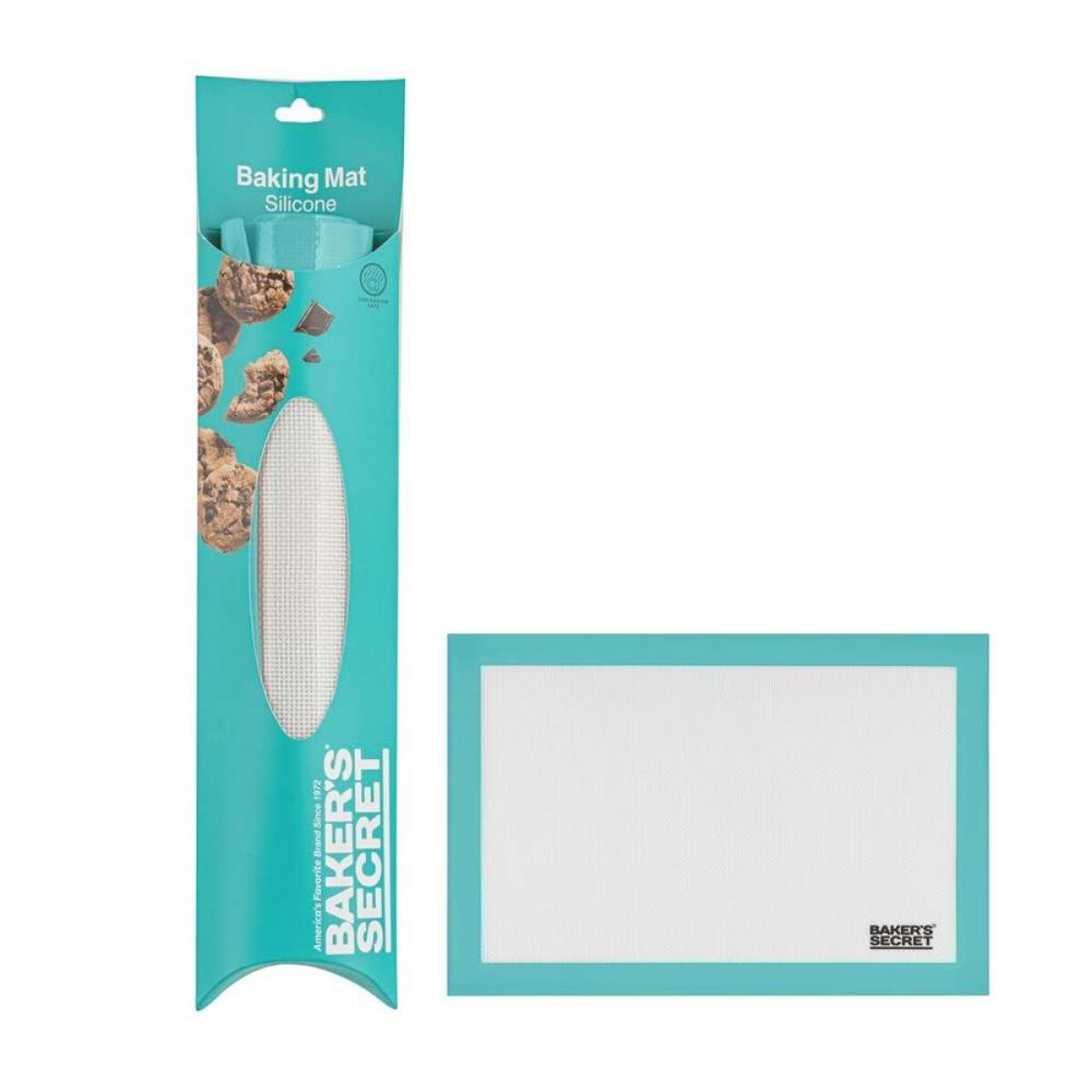 Tapete Silicona 28X42Cm - Gris/Rojo 