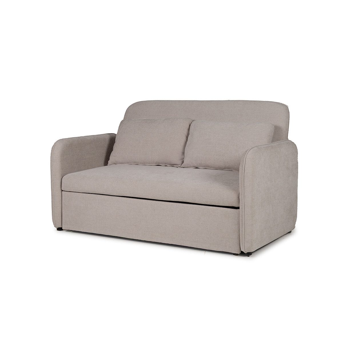 Sofá Cama Spazio - Tela Microfibra - 153 (Greige) 