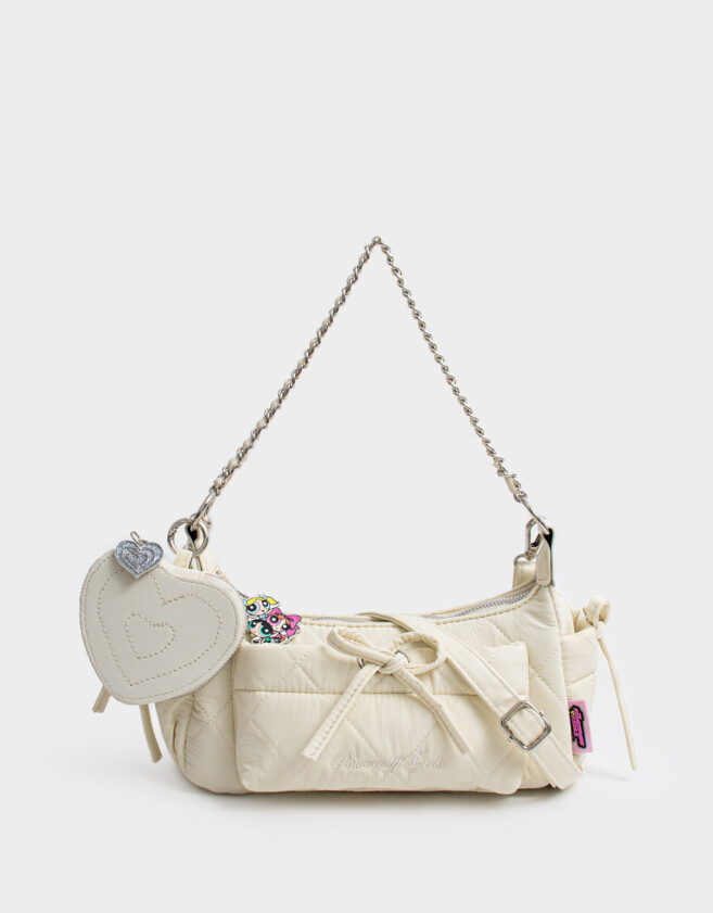 Bandoleras Licencias Cartera Multipocket Chicas Superpoderosas - Blanco Crudo