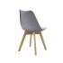 Set de 4 Silla De Comedor Eames Nordica De Madera Nueva Asiento Acolchado Imback Color Gris Set de 4 Silla De Comedor Eames Nordica De Madera Nueva Asiento Acolchado Imback Color Gris