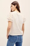 REMERA BALLOON BRODERIE Crudo
