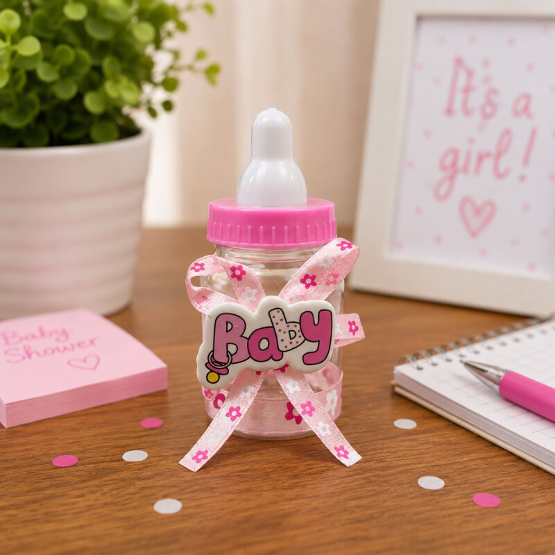 Mamadera Baby Shower Rosado