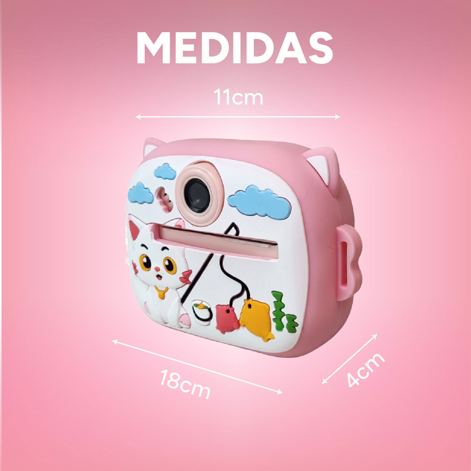 Cámara Instantánea Infantil Ambesty Con Impresora Térmica | 20 MP, 1080p HD, Pantalla 2.4", Tarjeta 32 GB Y 3 Rollos De Papel | Regalo Para Niños De 3 A 12 Años | Color Rosa