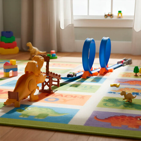 Pista Lanzador Hot Attack C/ Vehículo Metal Machines Dino