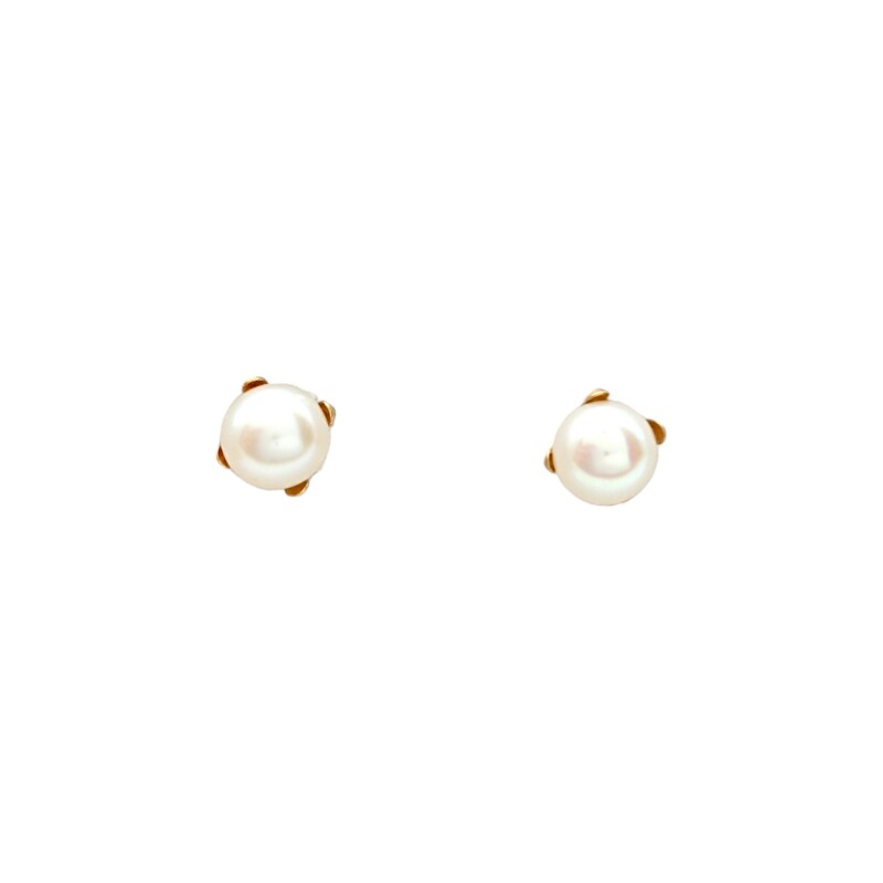 Caravanas Perlas - Oro bajo - Perla española- CA8214 conperla