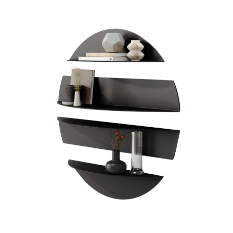 ESTANTE SOLIS 1018194 ACERO NEGRO NEGRO