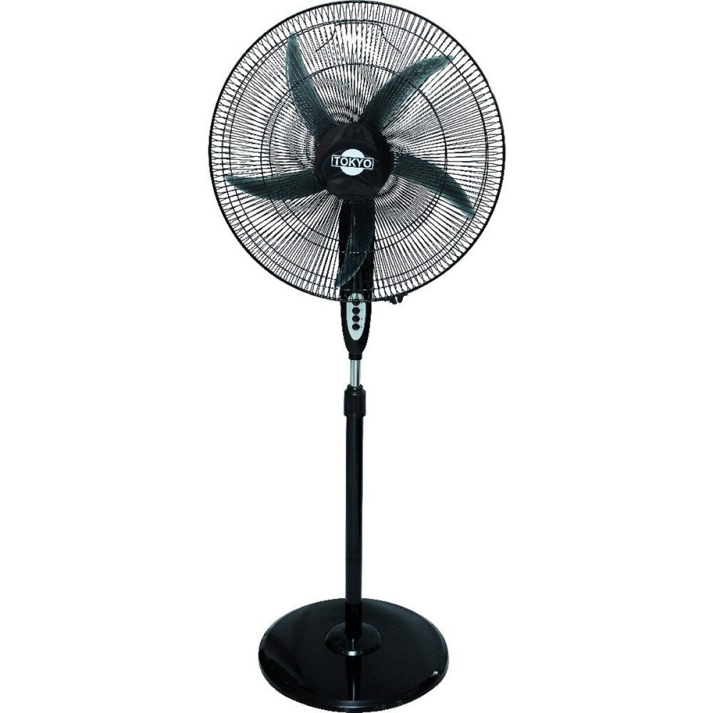 VENTILADOR TOKYO DE PIE FS50 NEGRO BRAVISIMO 3 VEL.20 BASE REDONDA Unica