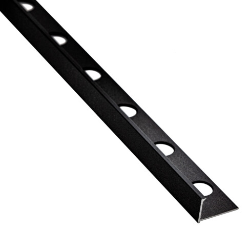 Perfil De Aluminio En L 12Mm 2.60 Mts Ebano Alumacer 000