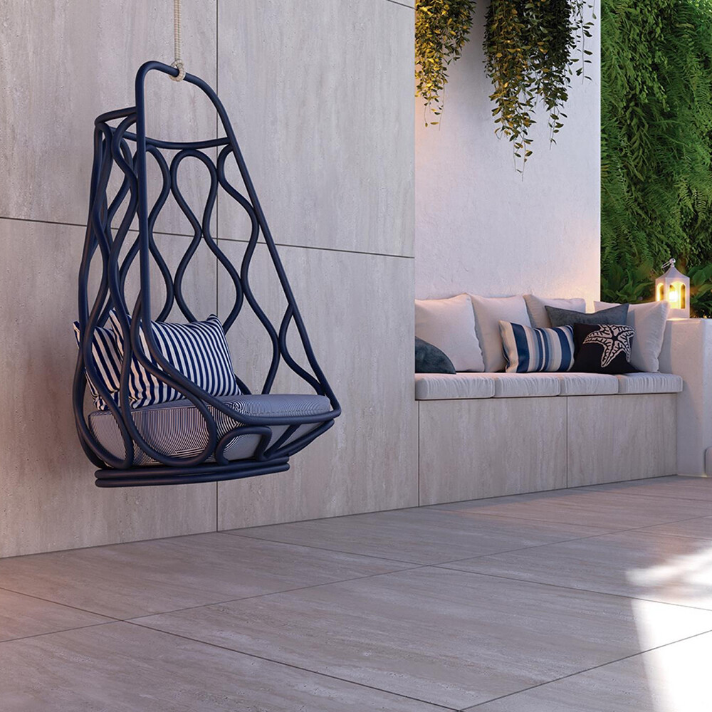 PORCELANATO TRAVERTINO SUAVE EXTRA ACETINADO 91X91 CM Porcelanato Travertino Suave Extra Acetinado 91x91 Cm