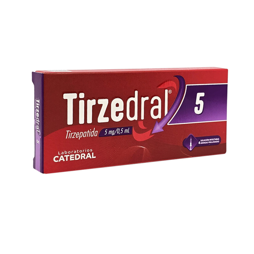 TIRZEDRAL 5 MG CJ X 4 JERINGA PRELL. única