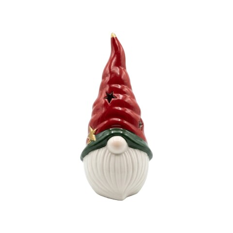 FIG CERAMICA GNOMO C/LUZ 9.5X9.5X18.2CM Unica