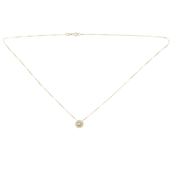 Colgante Grace en oro amarillo 18k con brillantes Colgante Grace en oro amarillo 18k con brillantes