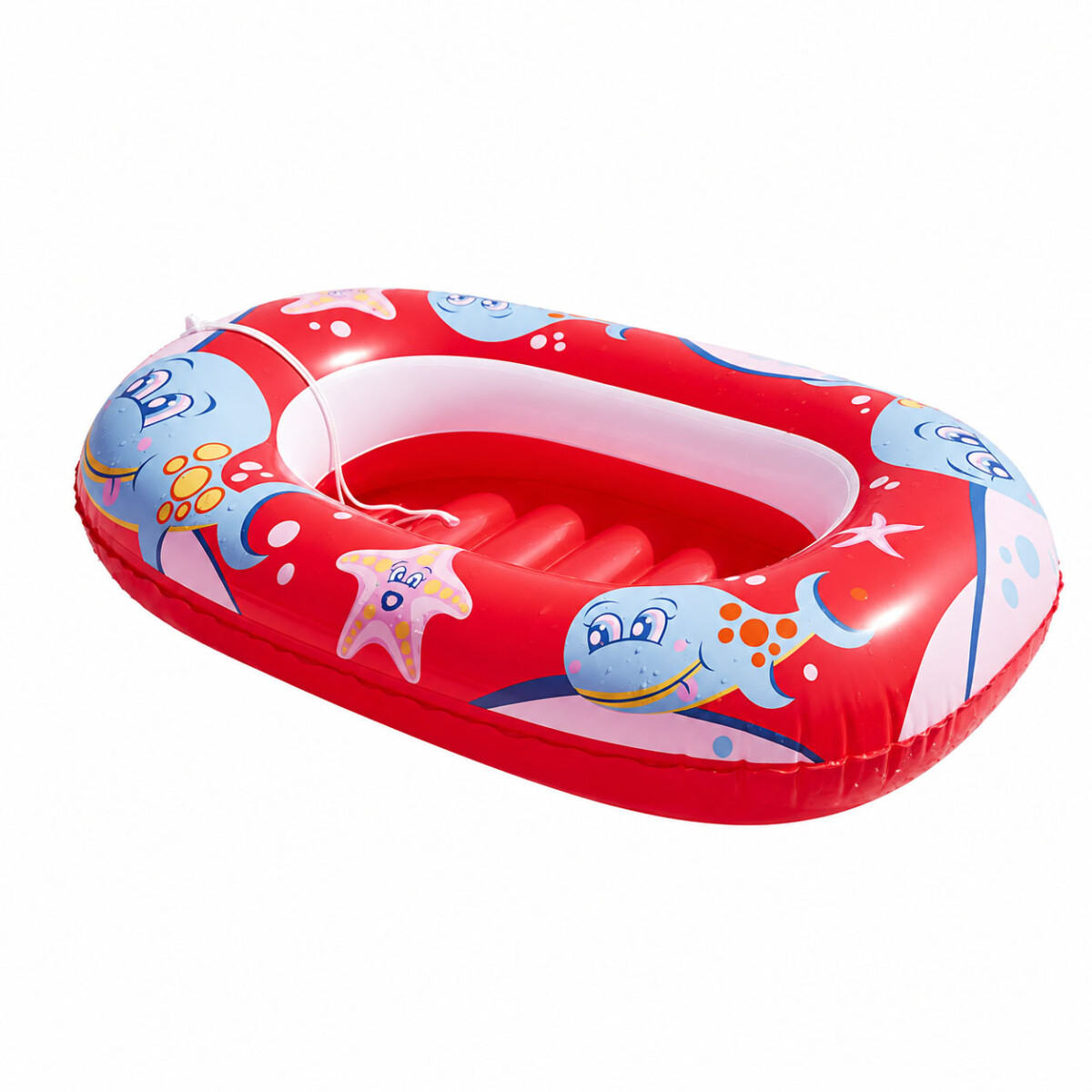 Bote Inflable Infantil Con Cuerda Marca Bestway Calidad Hts - Rojo 