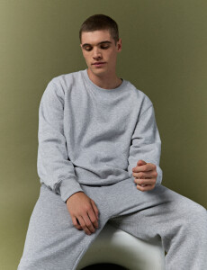 470559 SWEATER HARRY Gris Medio Melange