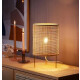 Lámpara Portátil De Escritorio Rattan Praga Beige