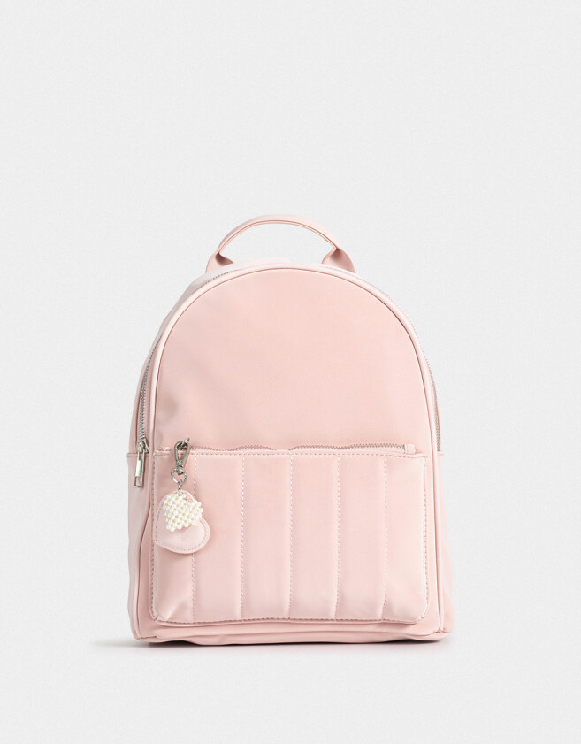 Mochilas Urbanas Romántico Mochila Con Charms - Rosa Viejo