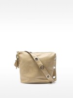 Bolso De Hombro Efecto Craquelado crudo
