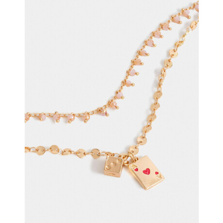 Collar Multicadena Lucky Dorado