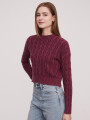 Sweater Linni Bordeaux Oscuro