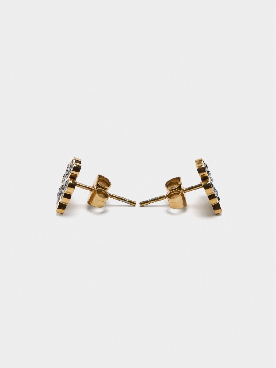 Pendientes Trébol - Acero Inoxidable negro