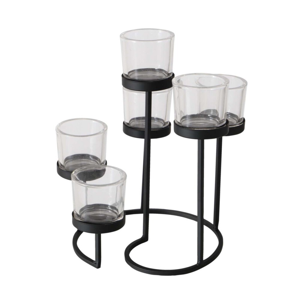 CANDELABRO METAL NEGRO 2049524