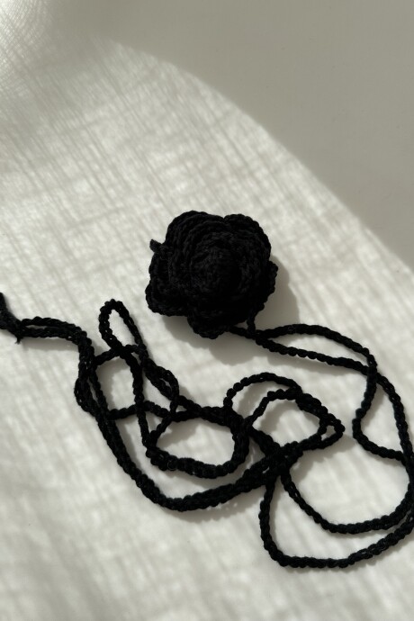 CHOKER TEJIDO FLEUR BLACK