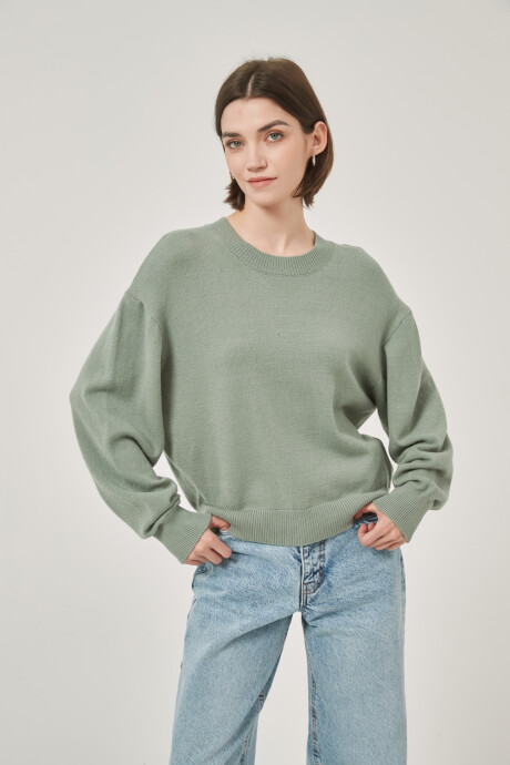 Sweater Elouna Verde Grisaceo