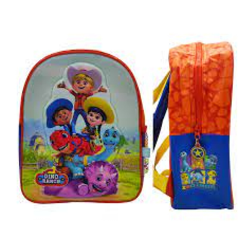 Mochila Dino Ranch 12"Original con Porta Botella. Mochila Dino Ranch 12"Original con Porta Botella.