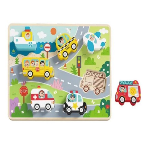 tooky toy puzzle de medios de trasporte 6 pzs tooky toy puzzle de medios de trasporte 6 pzs