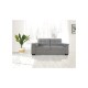 Sillon Sofa 3 Cuerpos Luares Marrón Chocolate Gris Azulado
